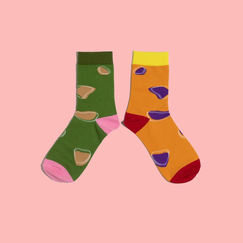 Wear your own SOCKS | 水果系列 | 襪子 | 中筒 | 自家設計 - 袜子 - 棉．麻 多色