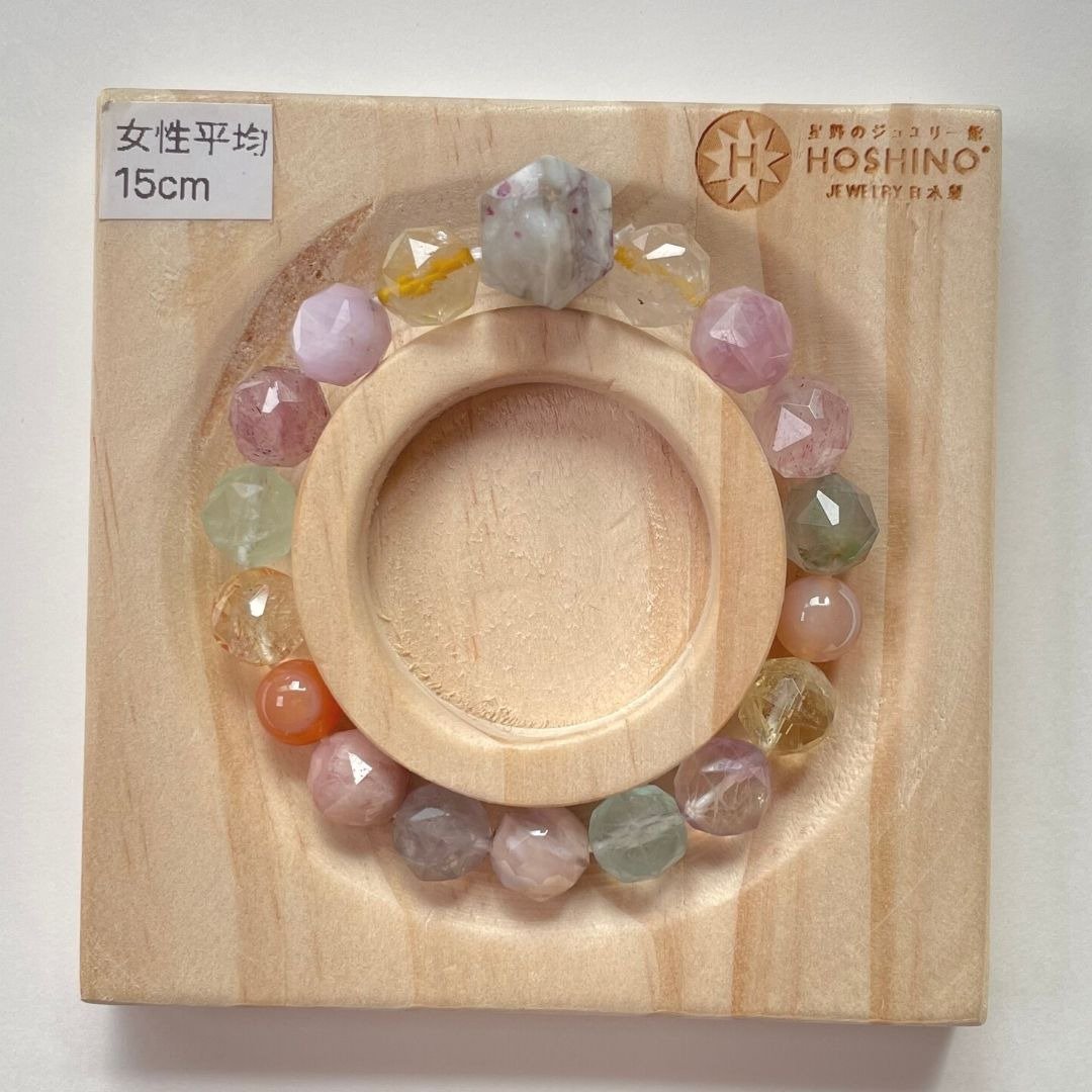 星野星钻手串/梅花碧玺萤石/天然/水晶手链/能量石/原生态032319 - 手链/手环 - 水晶 多色