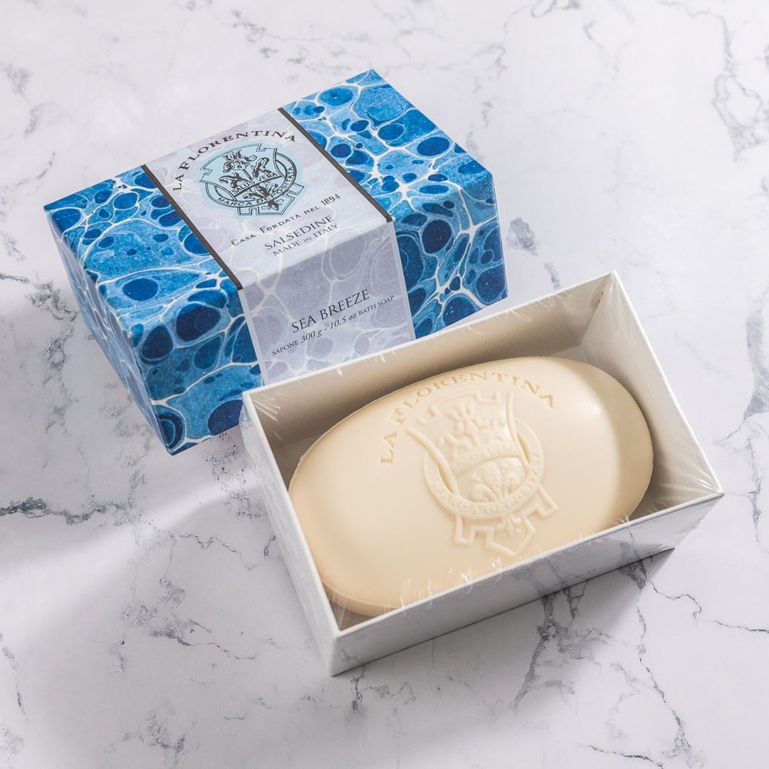 【快速出货】意大利手工香氛皂 300g-海风 - 肥皂/手工皂 - 其他材质 蓝色