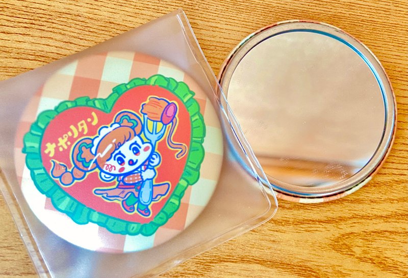 复古咖啡厅那不勒斯意面 时尚小物套装 - 化妆包/杂物包 - 其他人造纤维 橘色