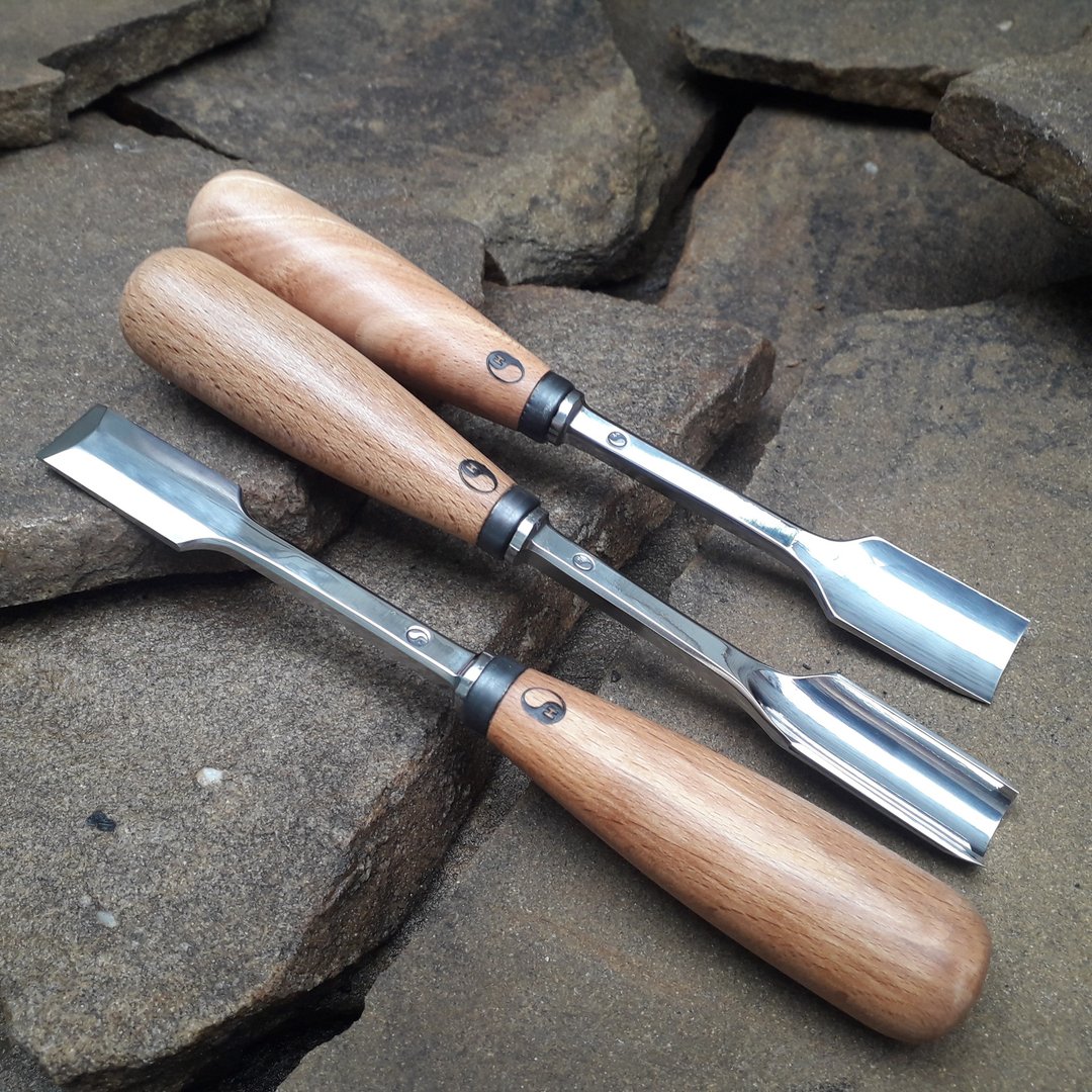Forged chisels. Woodcarving set tools. - 零件/散装材料/工具 - 其他金属 