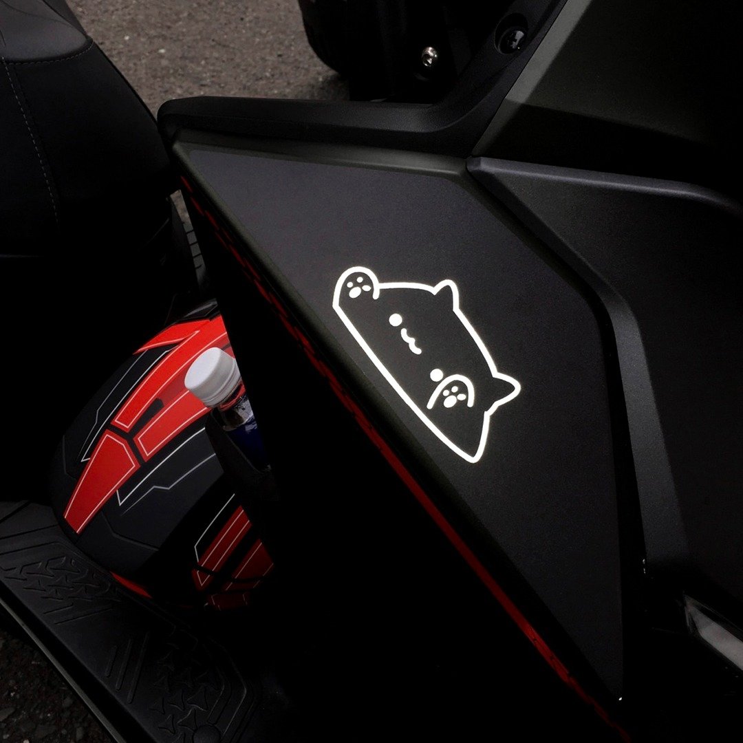 猫咪 邦鼓猫 Bongo Cat 车贴 反光贴纸 3M贴纸 防水耐晒 机车贴纸 - 贴纸 - 防水材质 