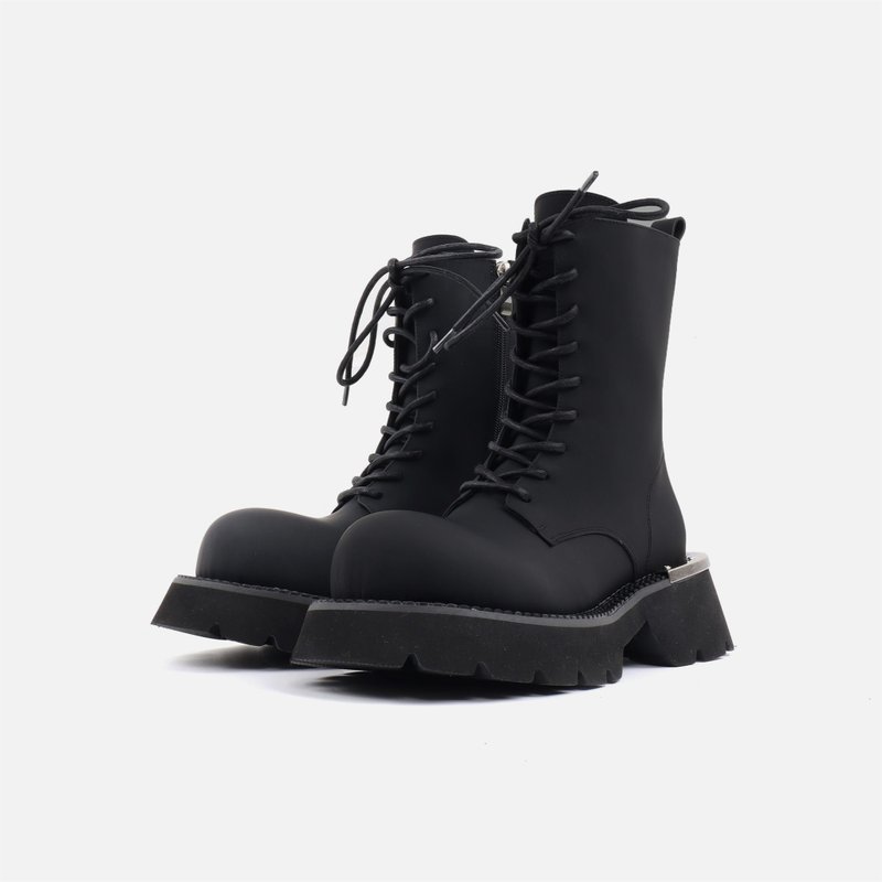 notdetailed 大头马丁靴 厚底高帮工装靴 无性别男女同款靴子 - 女款短靴 - 其他材质 