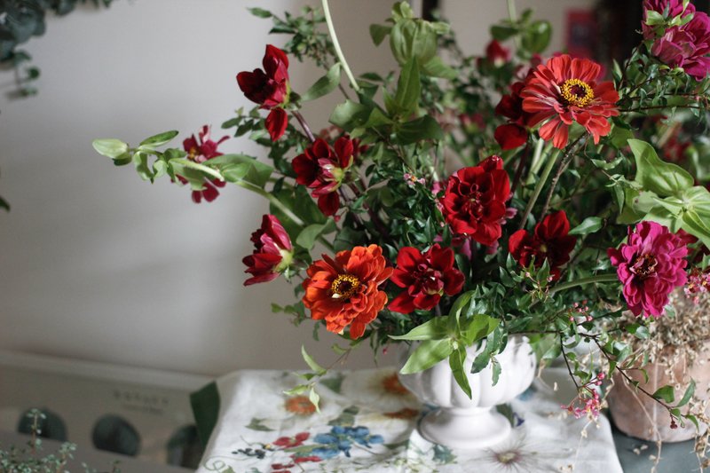 【基础生活花艺】基础海绵插花 - 植栽 - 植物．花 