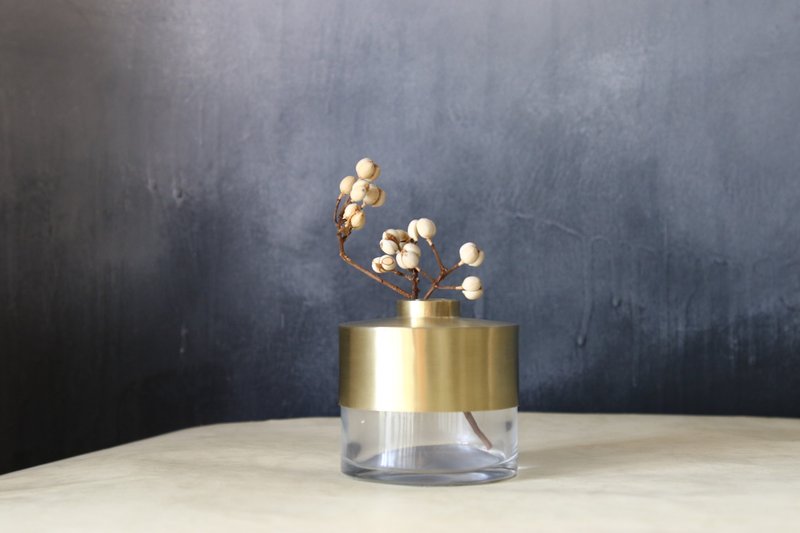 黄铜花器 - 花瓶/陶器 - 铜/黄铜 金色