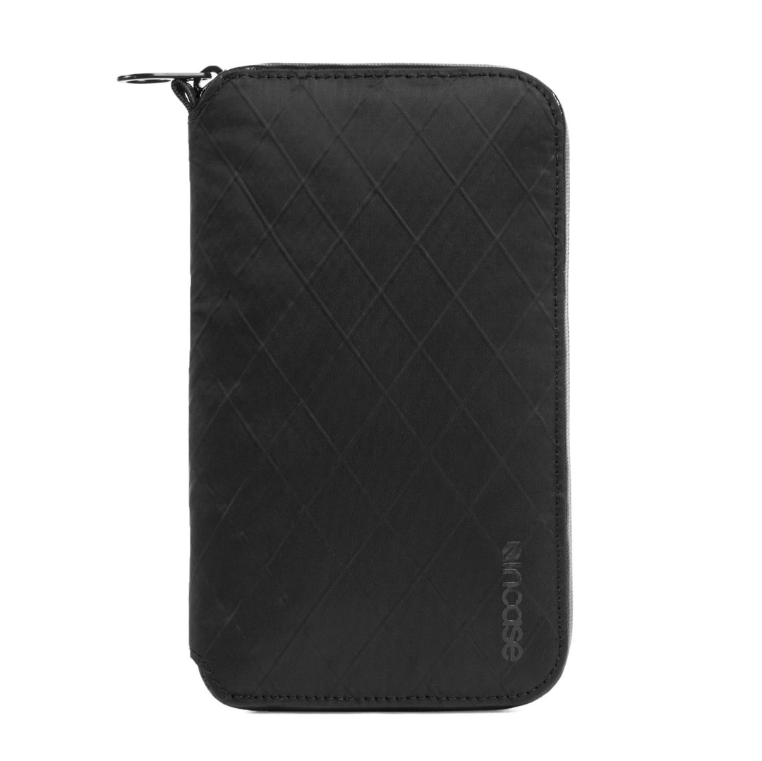 【INCASE】EO Travel Passport Zip Wallet 限量款防盗科技旅行拉链护照夹 (菱格黑) - 其他 - 其他材质 黑色