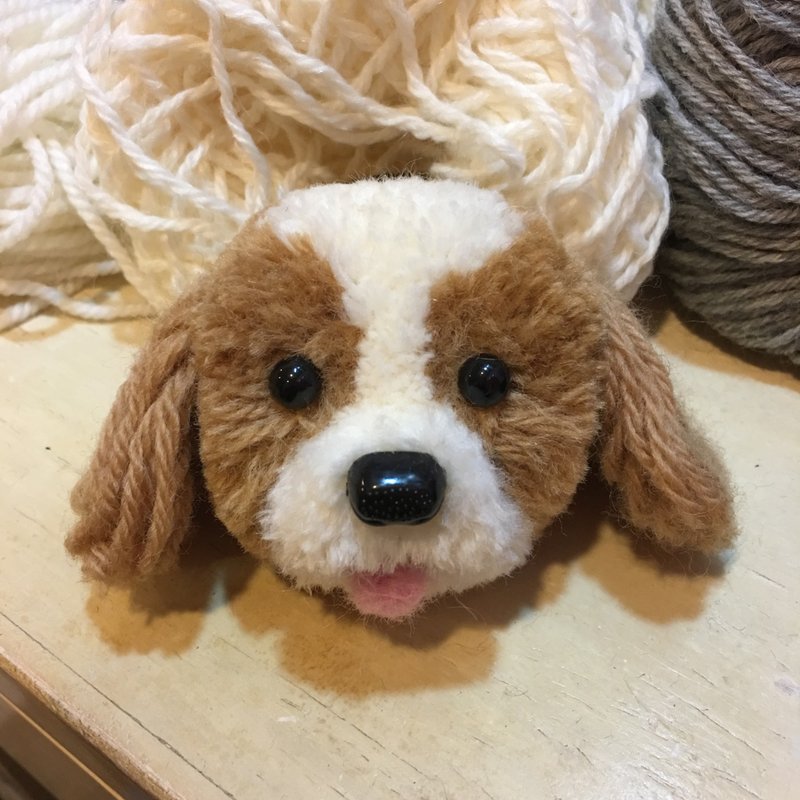 纯手工制作查理士猎犬钥匙圈 - 钥匙链/钥匙包 - 羊毛 