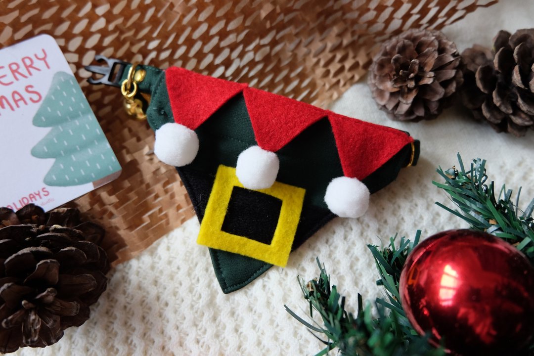 Merry X Mas Collection ELF（狗） - 项圈/牵绳 - 其他材质 多色
