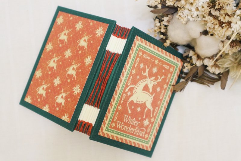 鳄鱼小姐［麋鹿］法式线装手工书 - 笔记本/手帐 - 纸 红色