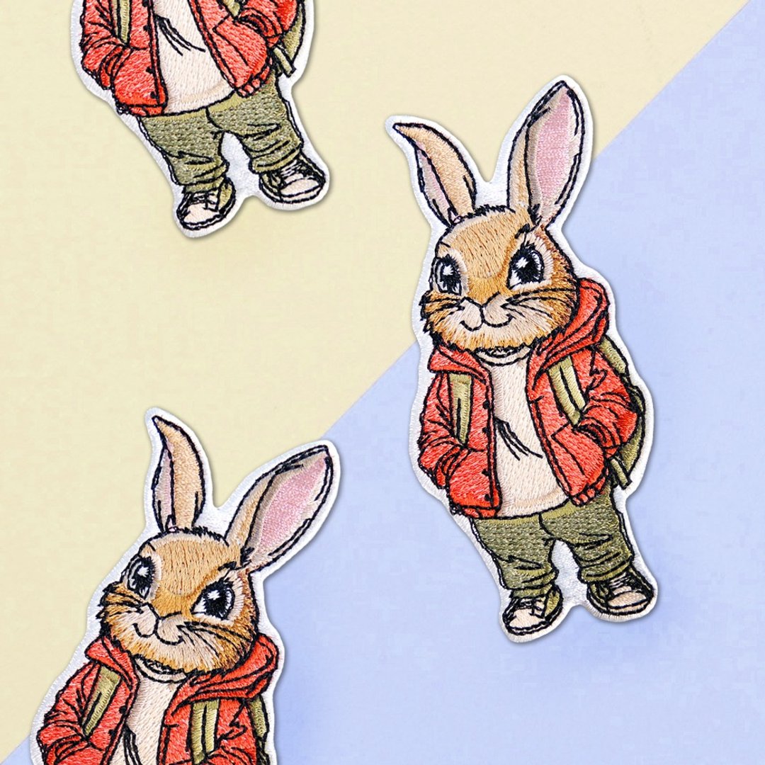 【刺绣布贴】酷兔探险家 Cool Rabbit Adventurer - 其他 - 绣线 