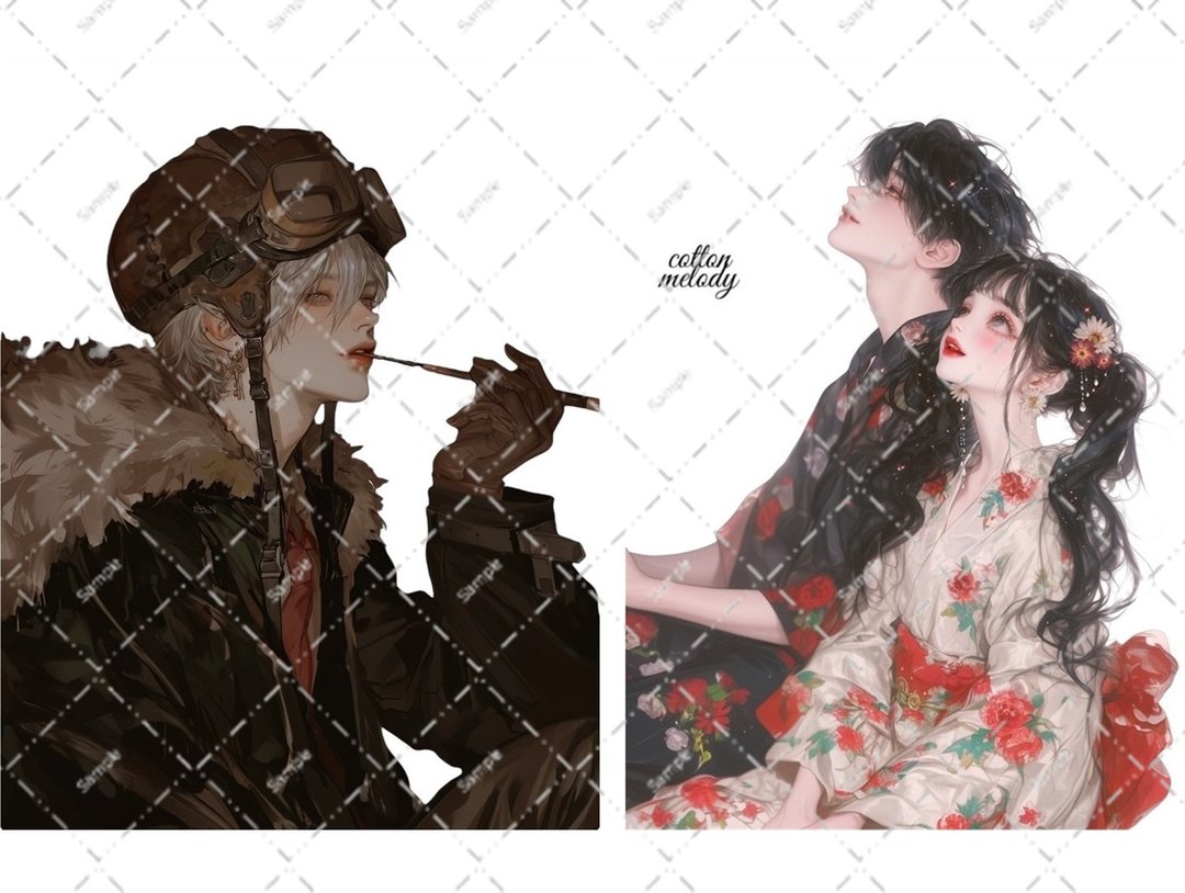 original sticker no.6324 人物贴纸 原创贴纸 人物贴纸 女孩贴纸 原创人物贴纸 - 贴纸 - 纸 