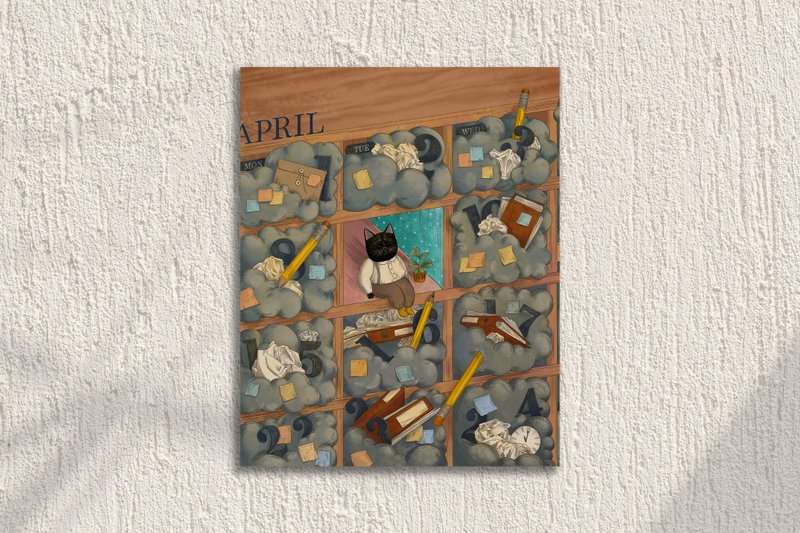 复制画-空白格的小确幸/海报/挂画/家饰 - 海报/装饰画/版画 - 纸 