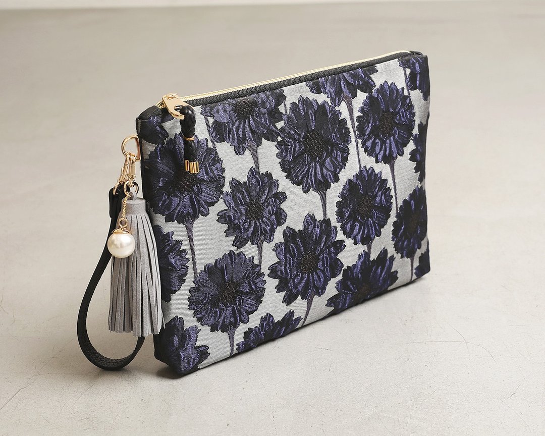 Goodnight Daisy clutch bag - 侧背包/斜挎包 - 其他材质 蓝色