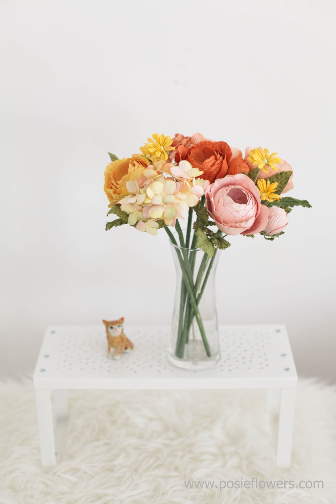 Glory Orange - Small Posie Rooms for Home Decoration - 摆饰 - 纸 橘色