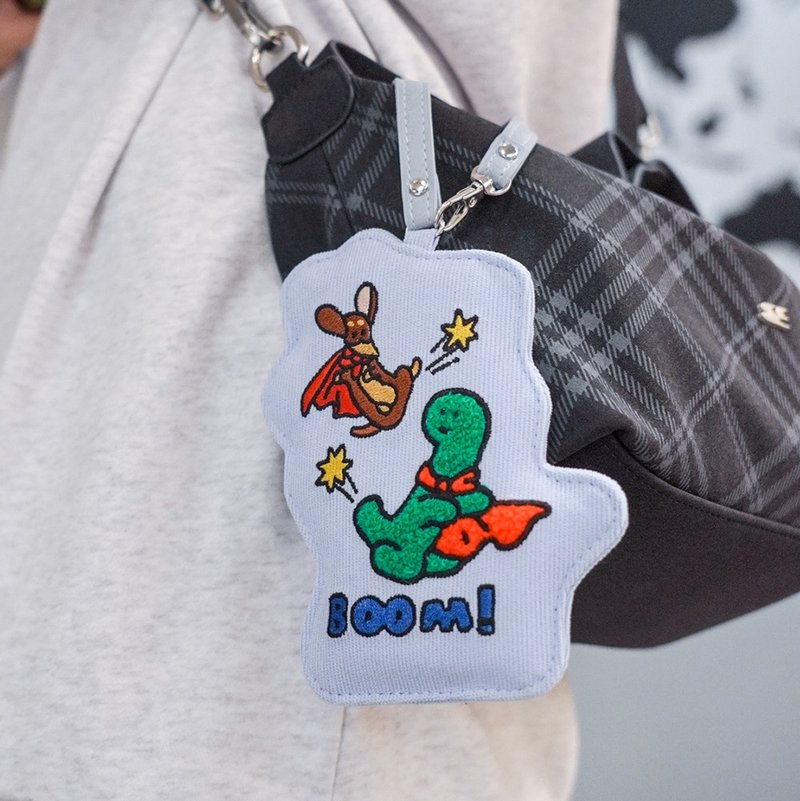 JOGUMAN-绒毛票卡夹(超人款) - 证件套/卡套 - 聚酯纤维 