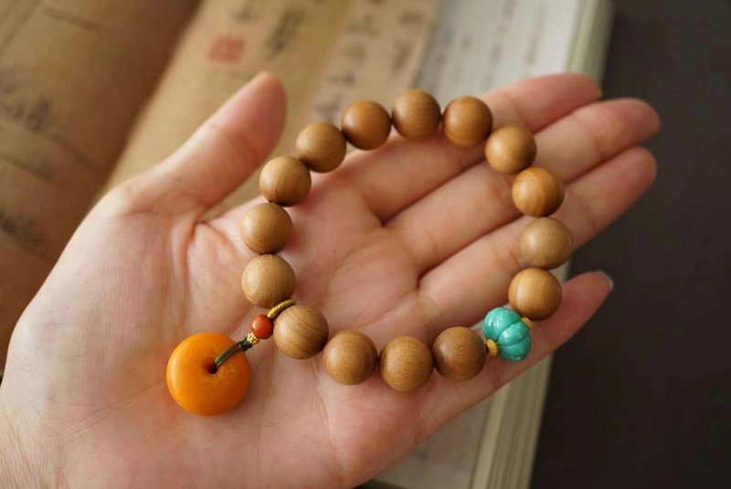 精品 印度迈索尔 老山檀。生命灵数2 - 手链/手环 - 宝石 