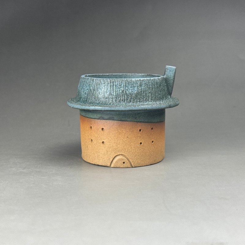 台湾良时美器【手作HandMade】香菇屋小品(陆) - 植栽/盆栽 - 陶 蓝色