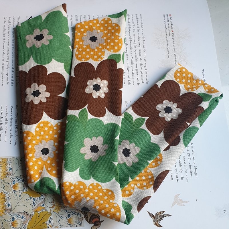 青之花 软管发带 / 细版 - 发带/发箍 - 棉．麻 绿色