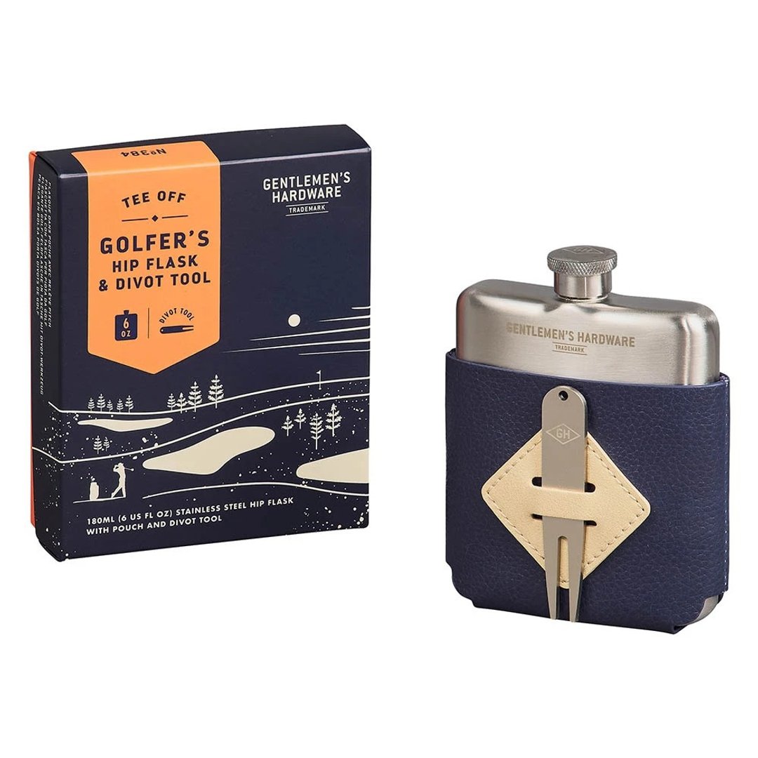 【Gentlemen's Hardware】高尔夫球友随身球叉工具酒瓶套组 - 酒杯/酒器 - 不锈钢 蓝色
