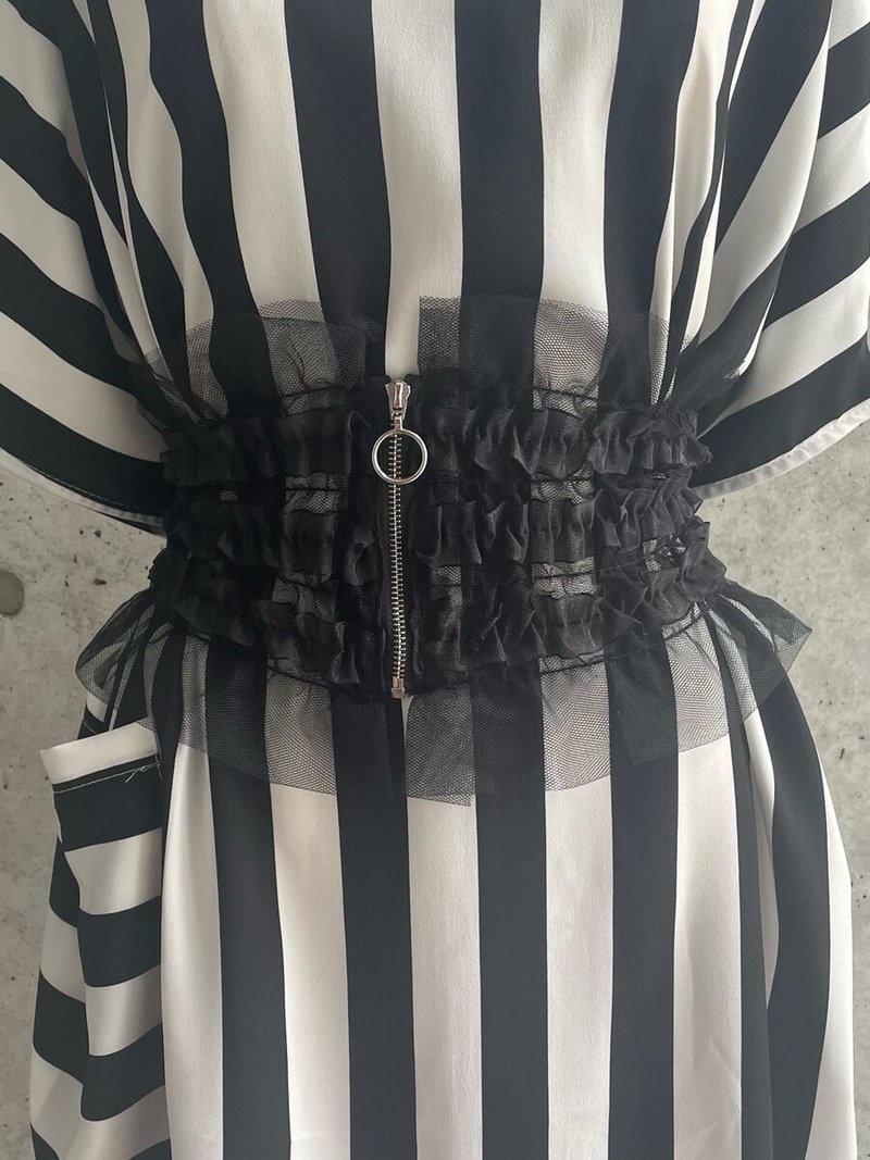 蕾丝束腰带/黑色/F尺寸/hellcatpunks/hcp-gd-0076 - 皮带/腰带 - 聚酯纤维 黑色