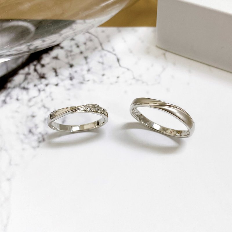 爱*交织_对戒 | 14K、9K、925纯银 - 对戒 - 贵金属 