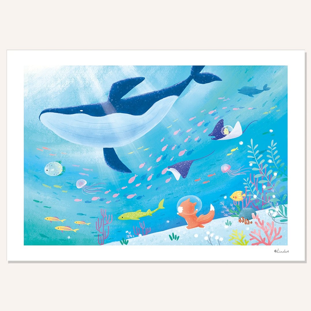 印刷装饰画 挂画 无框画【海洋世界】 - 海报/装饰画/版画 - 纸 多色