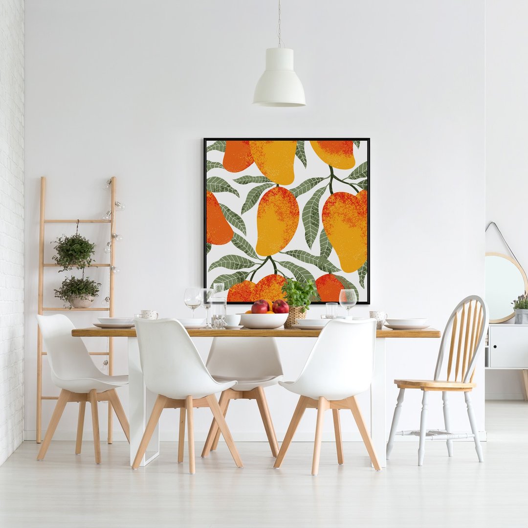 Juicy芒果III-夏日芒果水彩插图挂画/居家布置/客厅挂画/餐厅挂画 - 海报/装饰画/版画 - 棉 橘色