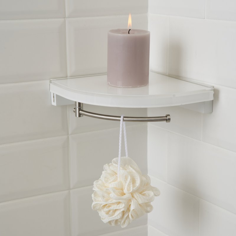 KTMAMA-扇形角落架 /  白色  /  螺丝打孔 - 置物架/篮子 - 塑料 白色