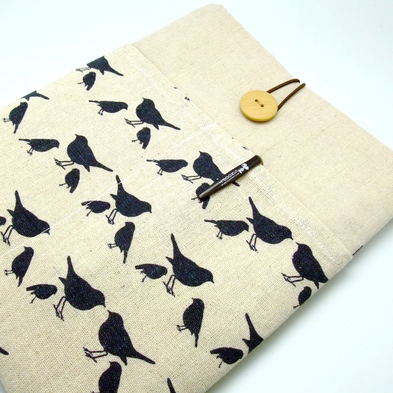 定制化电脑保护套 笔电包 电脑包 平板套 (M-105) 蓝小鸟 - 电脑包 - 棉．麻 蓝色