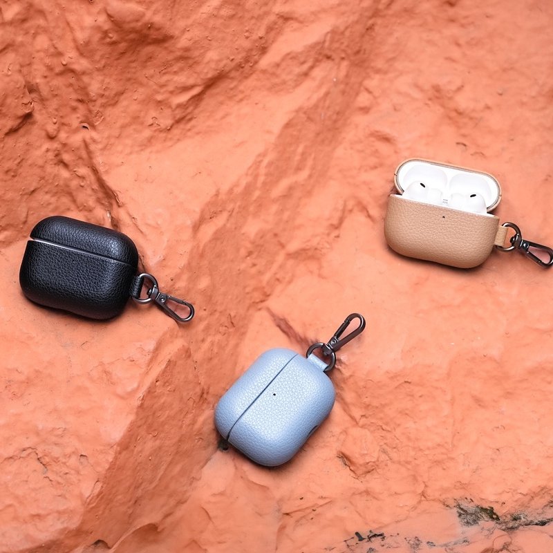EXQUISITE | AirPods Pro 3 高级牛皮保护壳 - 耳机收纳 - 塑料 