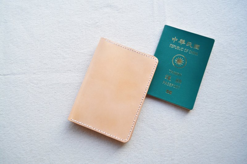 皮革护照夹 / 护照套 - 原色 - 护照夹/护照套 - 真皮 
