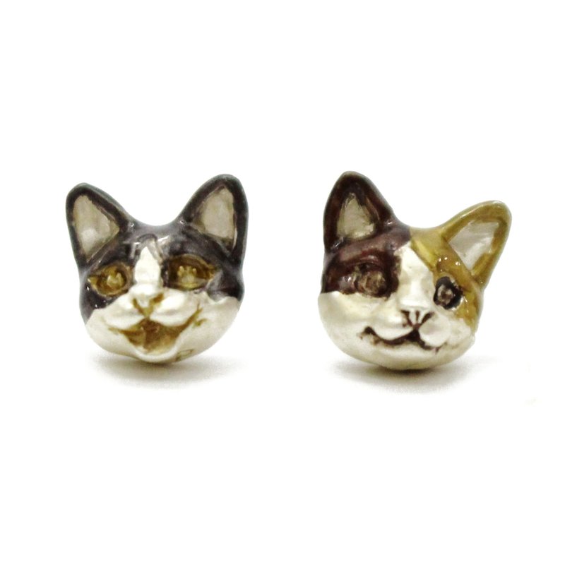 Tom & Mike Pierced / Tom Mike Pierced PA411 - 耳环/耳夹 - 其他金属 咖啡色