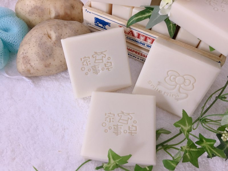 柚子清香橘油家事皂马铃薯家事皂 - 肥皂/手工皂 - 植物．花 白色