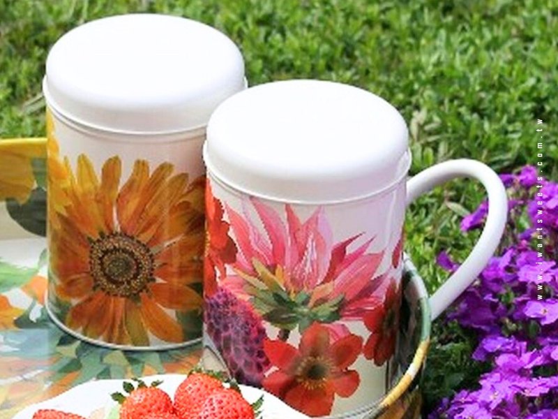 【英国糖果屋】花开富贵 赢龙年- Emm花卉糖果圆罐-2入组 - 零食/点心 - 其他材质 多色