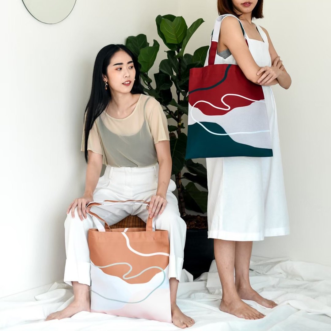 vibes.brandd Invis Tote bag - 其他 - 其他人造纤维 多色