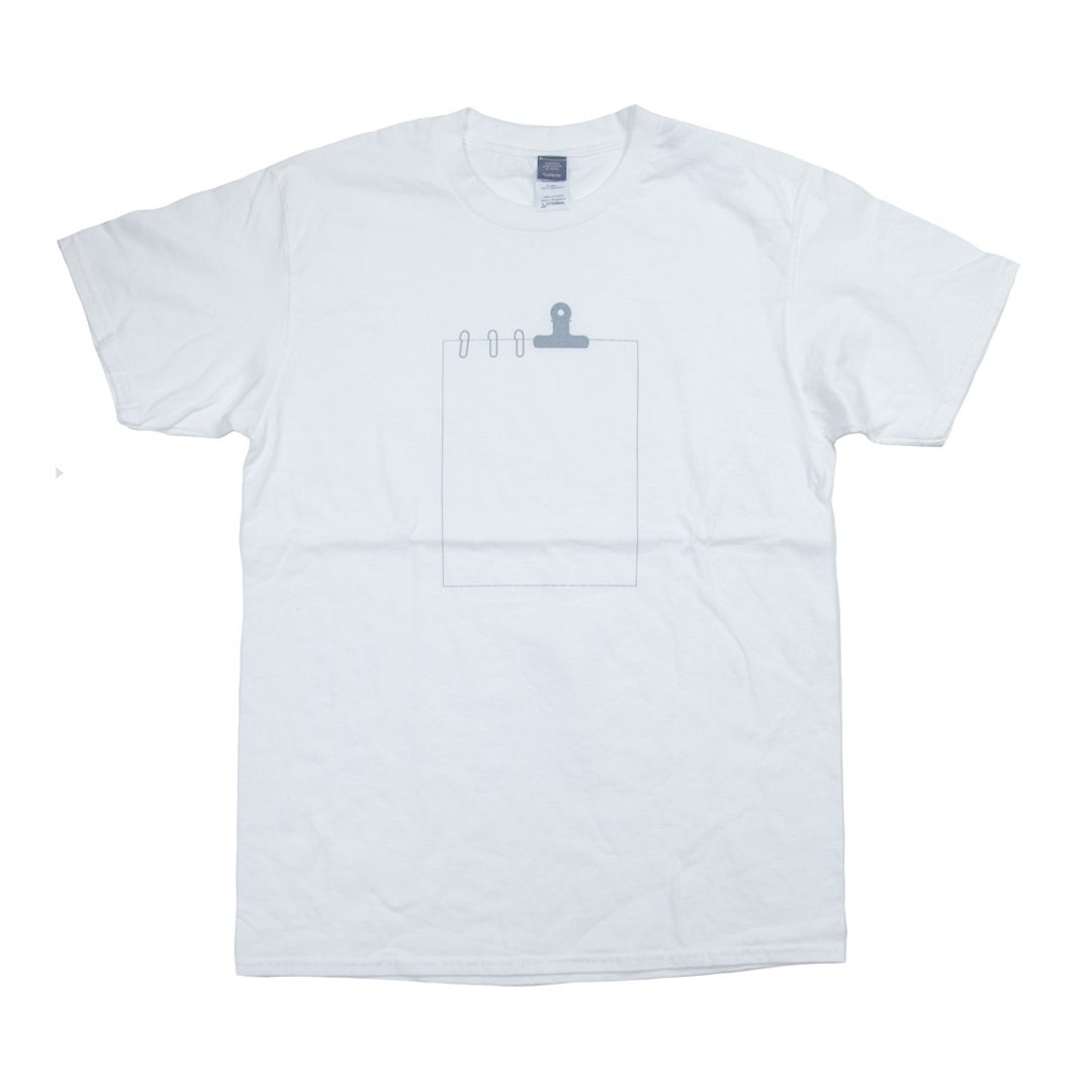 Clip Documents T-shirt Unisex XS ~ XXXL / Ladies XS ~ L size Tcollector - 中性连帽卫衣/T 恤 - 棉 白色