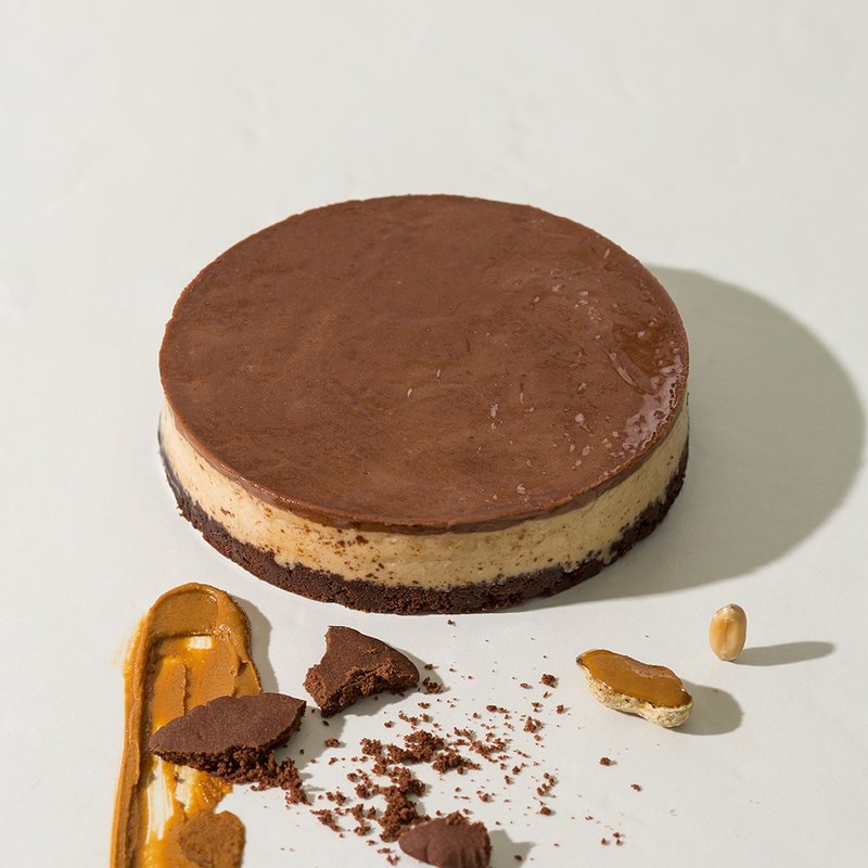 【1%bakery】6寸半世纪花生与跳舞巧克力奶酪蛋糕 - 蛋糕/甜点 - 新鲜食材 咖啡色