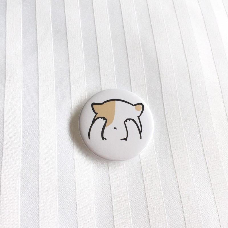 当作看不见胸章 - 徽章/别针 - 塑料 绿色