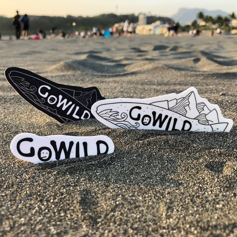 Go:wild 够野│野性出走 · 经典雾面防水厚贴纸 安全帽贴/行李箱 - 贴纸 - 防水材质 
