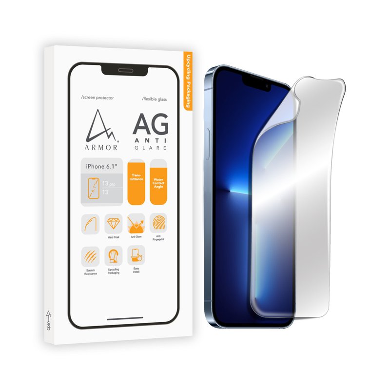 ARMOR iPhone 13 / 12 系列软性玻璃防眩光、滤蓝光萤幕保护贴 - 手机配件 - 其他材质 