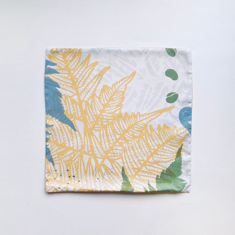 蕨类柔软抱枕套2.0-台湾金狗毛蕨 | 送礼 情人节 母亲节 抱枕套 - 枕头/抱枕 - 其他人造纤维 黄色