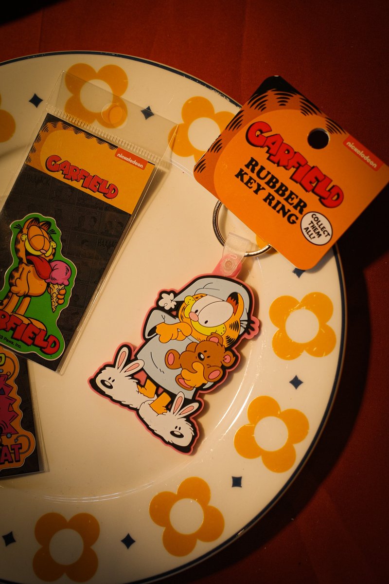 Garfield 加菲猫 立体锁匙扣 - 钥匙链/钥匙包 - 塑料 多色