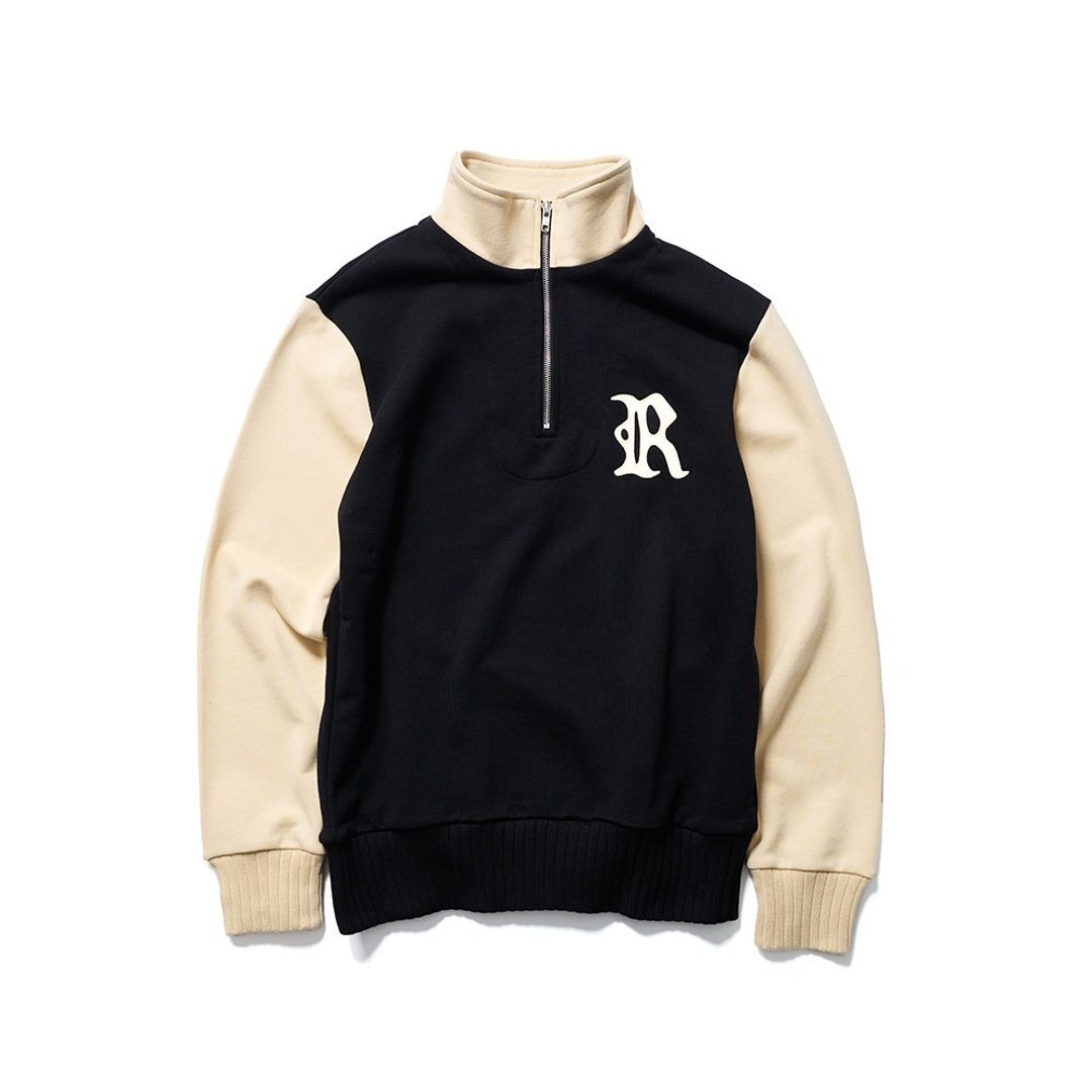 Half-Zip Racing Sweater - 黑色 Black - 男装上衣/T 恤 - 棉 