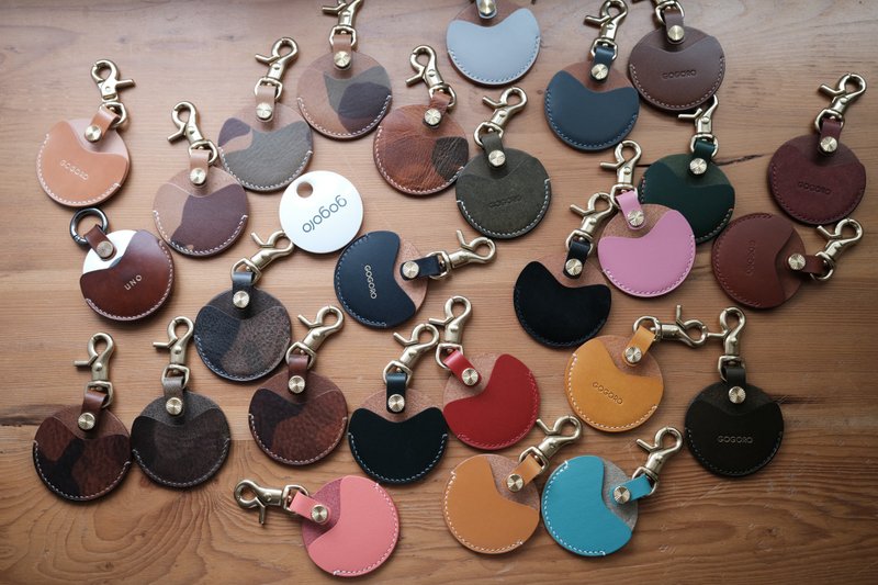 现货专属折扣 gogoro EC-05 ai-1 PGO 钥匙皮套 意大利植鞣革 - 钥匙链/钥匙包 - 真皮 黑色