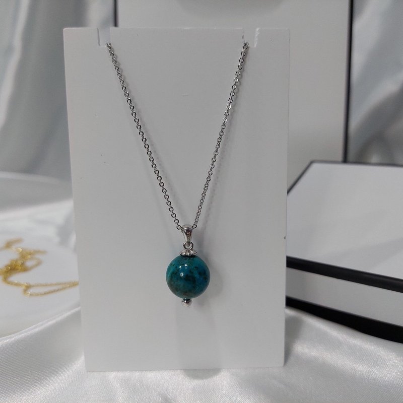 硅孔雀石 - 项链 - 石头 