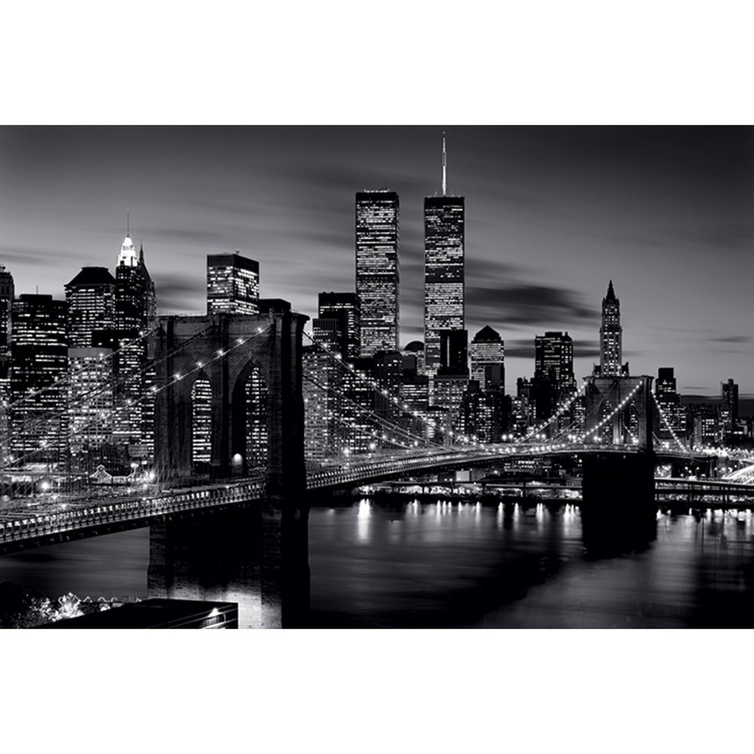 纽约布鲁克林大桥 (黑白) 英国进口海报Brooklyn Bridge - 海报/装饰画/版画 - 其他材质 黑色