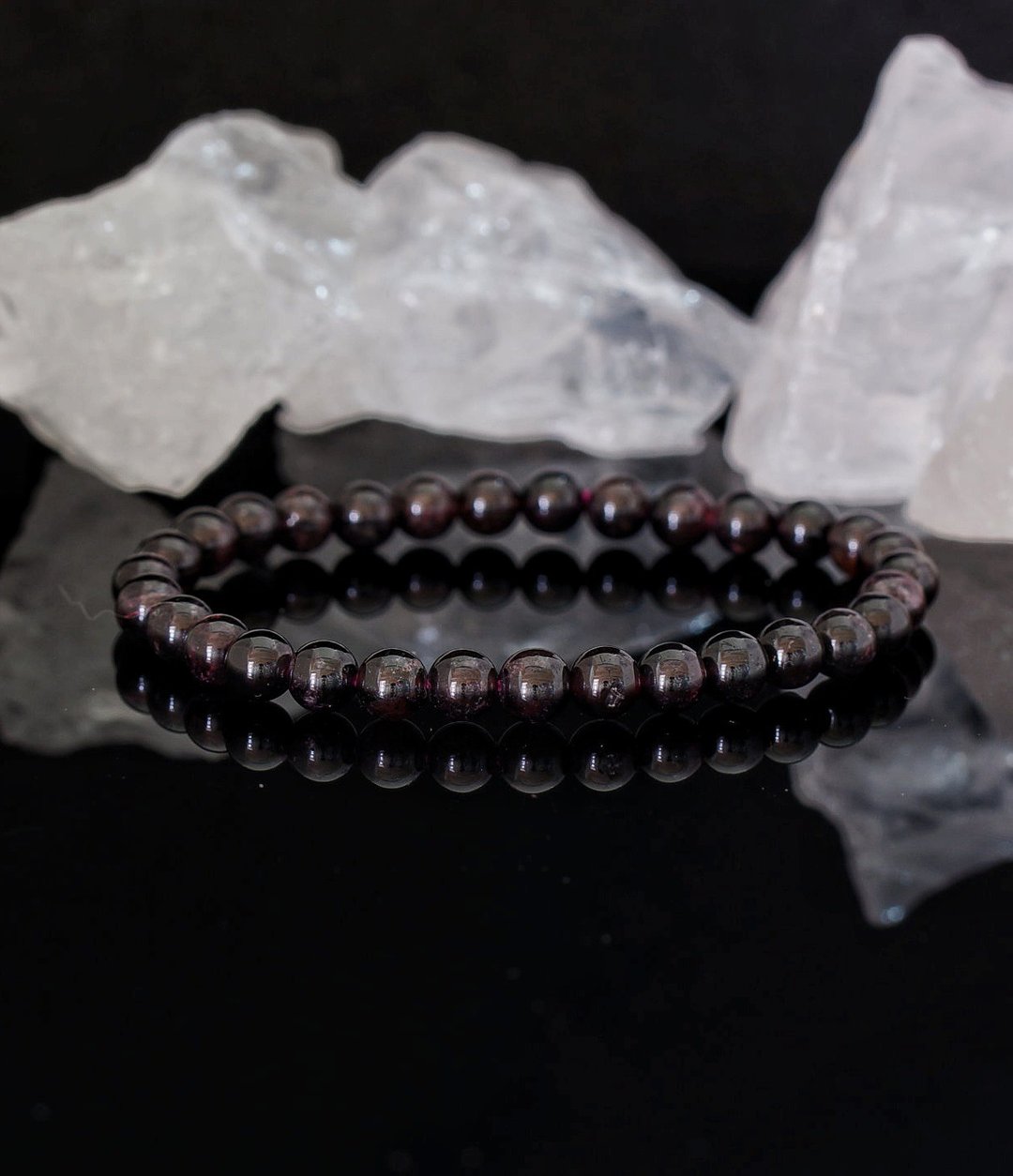 入门级石榴石 6mm 手錬 ( 6mm Garnet Bracelet ) - 手链/手环 - 水晶 
