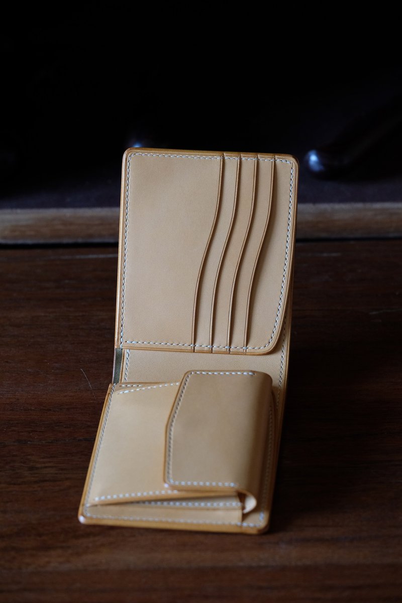 MILDY HANDS - SW02COIN 马臀皮短夹 Horween shell cordovan - 皮夹/钱包 - 真皮 绿色