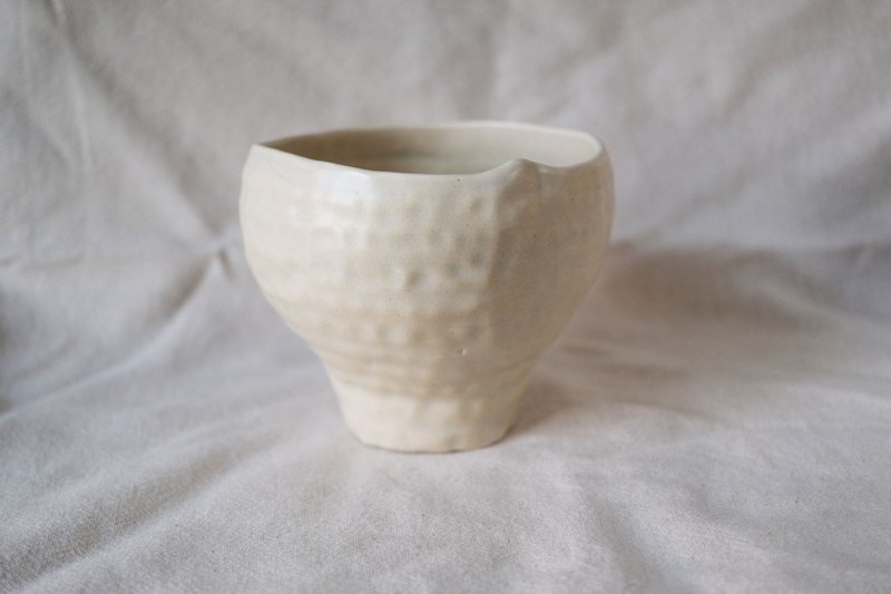 暖米色 - 手捏碗、食器 - 碗 - 瓷 