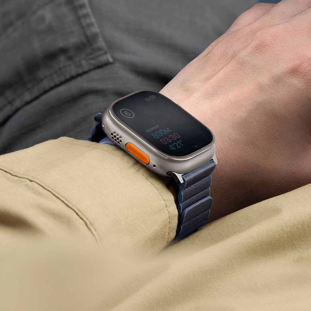 Revix Apple Watch 49/45/44/42mm硅胶真皮表带 -深蓝/雾蓝 - 表带 - 其他材质 蓝色